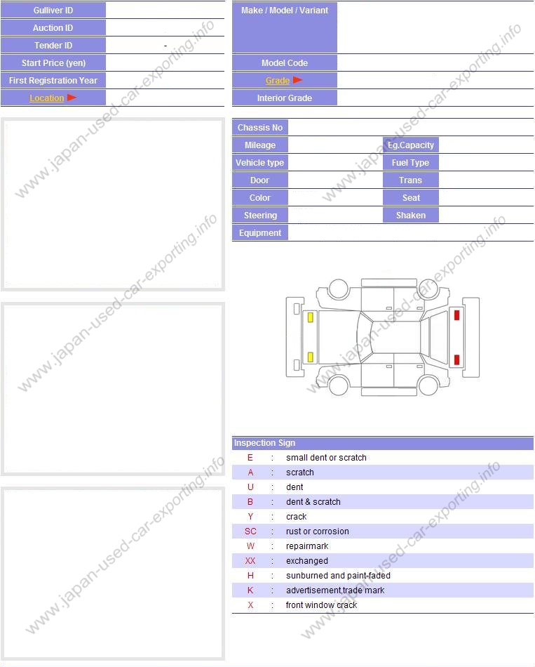 GAO! Inspection Sheet