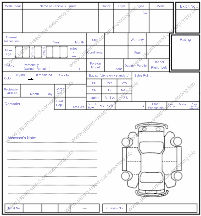 Hiro(HERO) Inspection Sheet